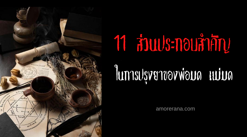 11 ส่วนประกอบสำคัญในการปรุงยาของพ่อมด แม่มด
