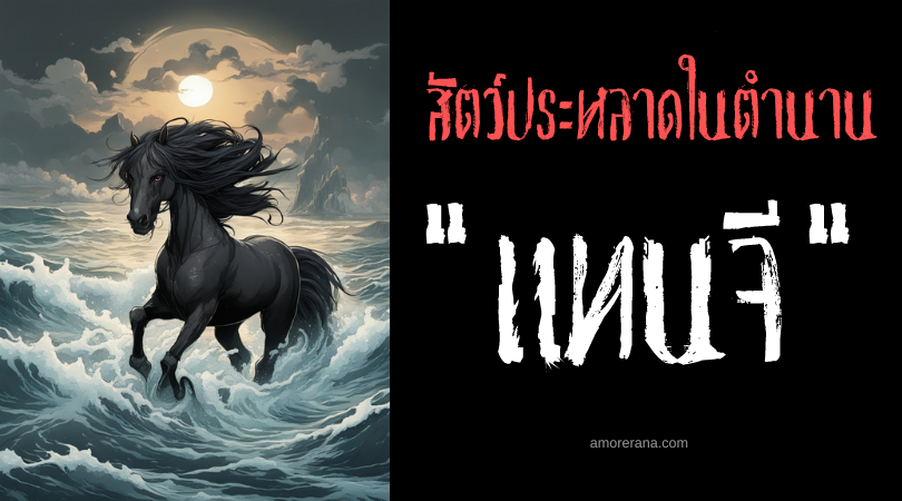 แทนจี (Tangi) ม้าน้ำเปลวเพลิงสีน้ำเงิน ประเทศสก็อตแลนด์และหมู่เกาะเชตแลนด์