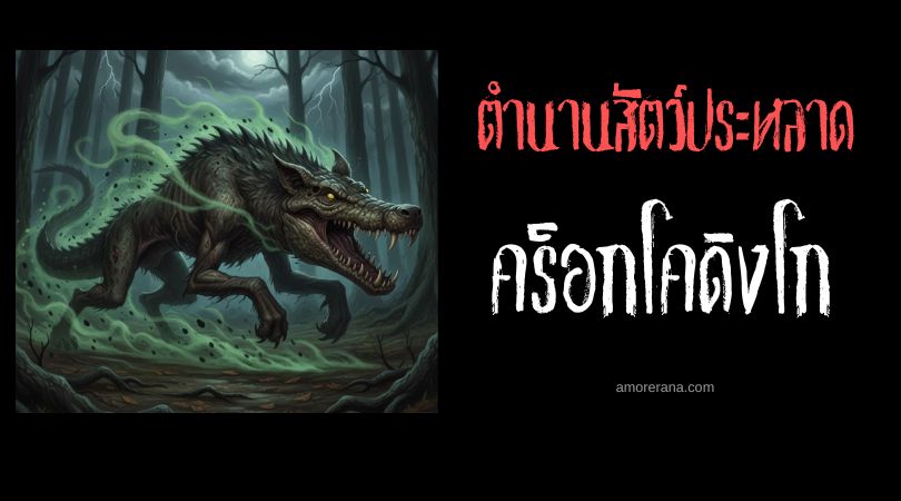 คร็อกโคดิงโก (Crocodingo) หมาป่าเลื้อยคลาน ประเทศสหรัฐอเมริกา
